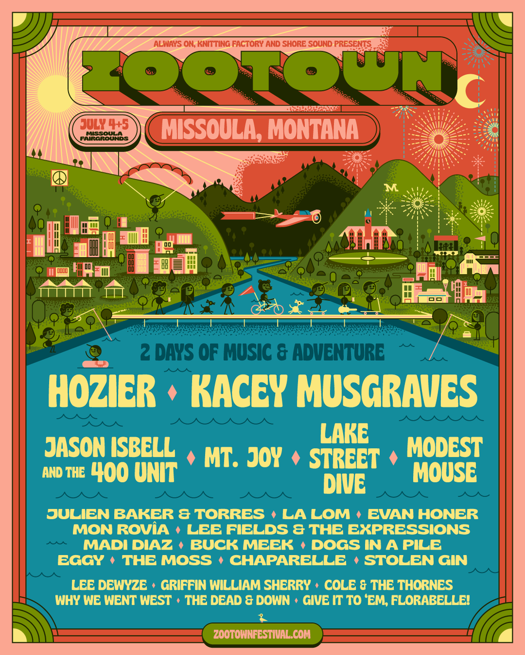 Announcing Zootown Festival! Hozier, Kacey Musgraves, Jason Isbell